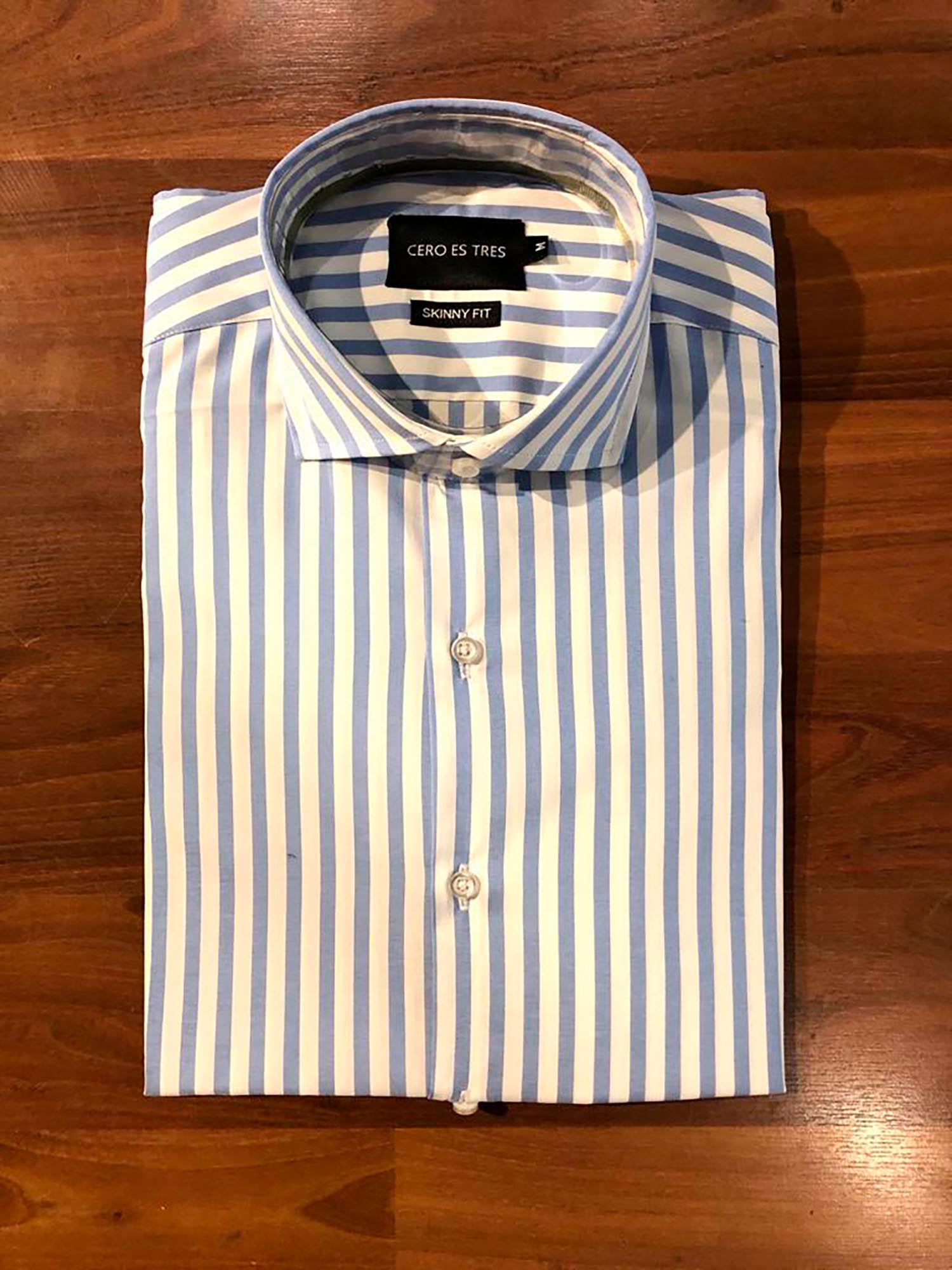 6858RAYMLCE - CAMISA GINGER SKSP CELESTE